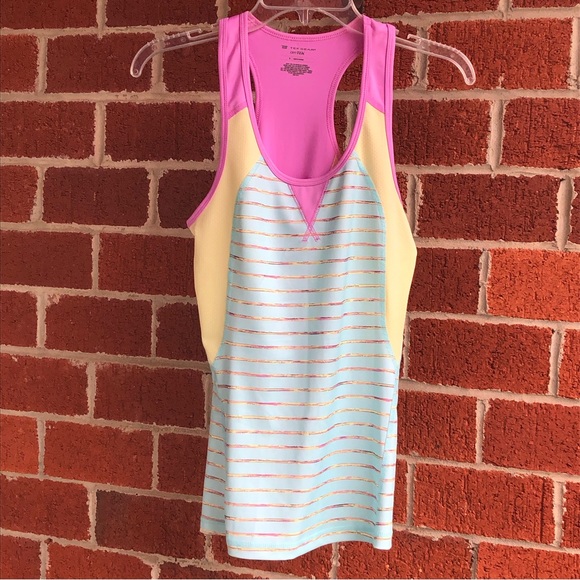 048 - Racerback Top Horizontal Stripes Size S - Picture 2 of 10